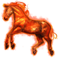 den gudomliga hästen röd jätte