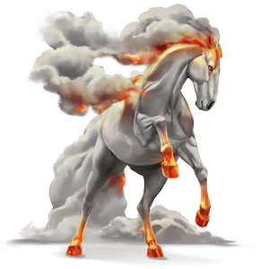 den gudomliga hästen rök