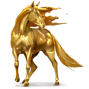 den gudomliga hästen guld