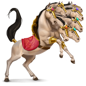 den mytologiska hästen uchchaihshravas