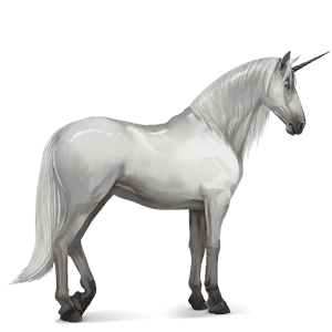 ridenhörning lipizzaner avblekbar skimmel