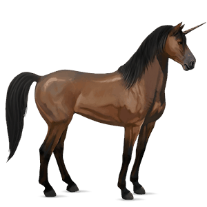 ridenhörning mustang mörkfux
