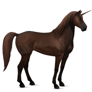 ridenhörning mustang mörkfux