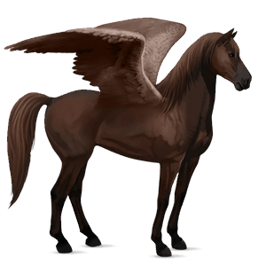 ridpegasus mustang mörkfux