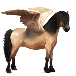 pegasus-ponny gulbrun