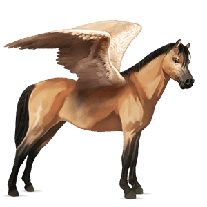 pegasus-ponny gulbrun