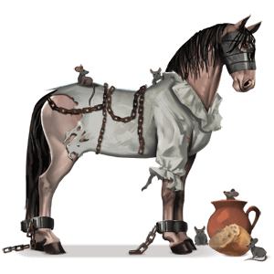 ridpegasus järnmask-päls