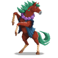 den gudomliga hästen pixelkonst