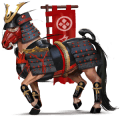 den gudomliga hästen samuraj