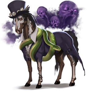 arbetshäst percheronhäst avblekbar skimmel