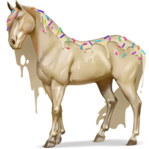 den gudomliga hästen vit choklad
