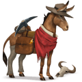den vandrande hästen western